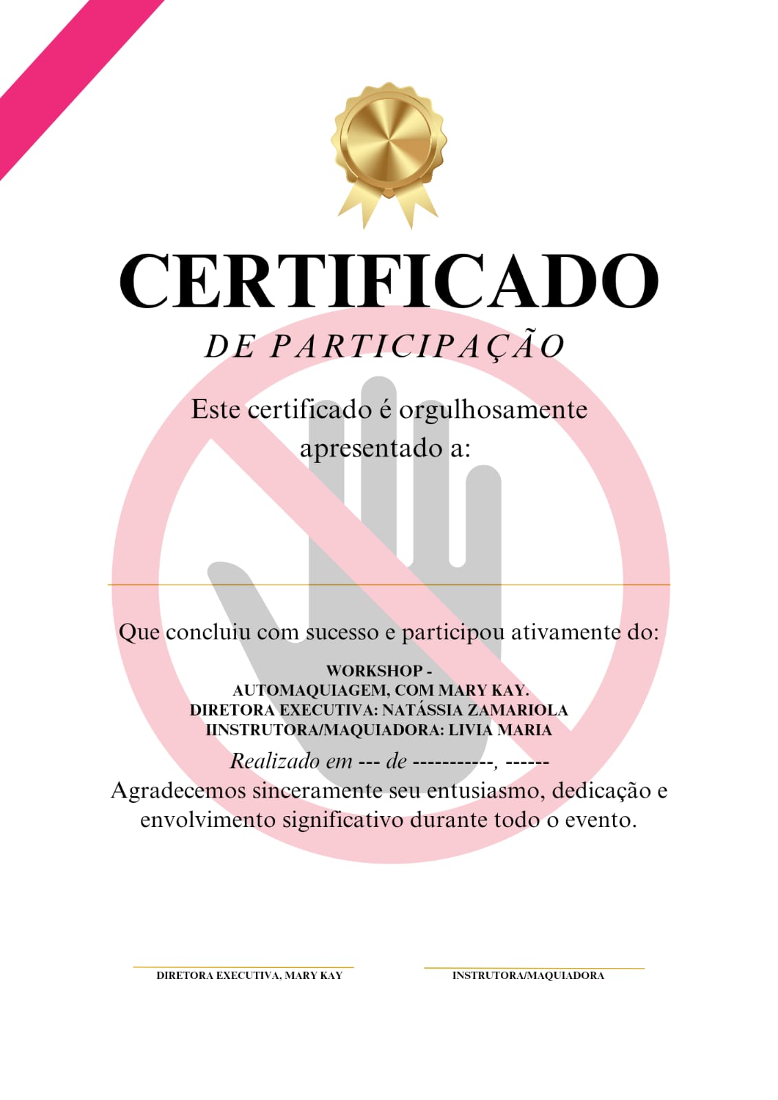 Certificado Curso em Grupo